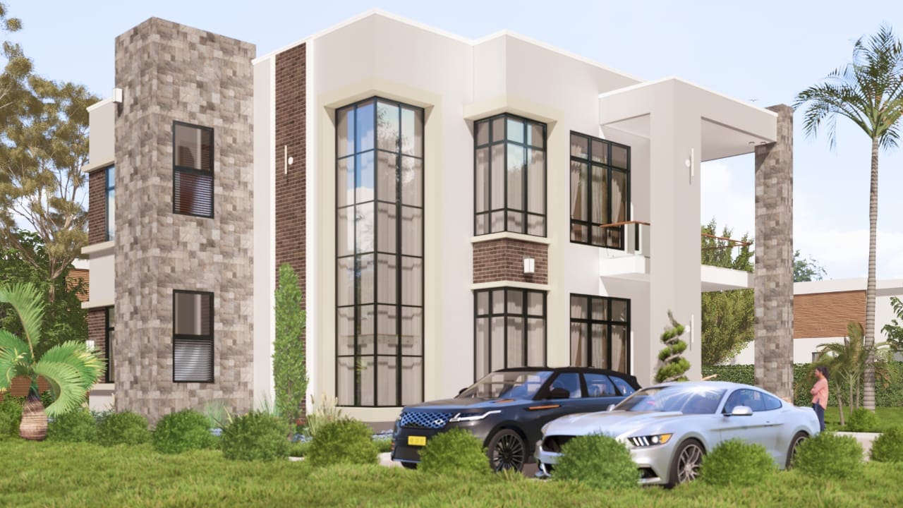 The Brick Accent Tower House