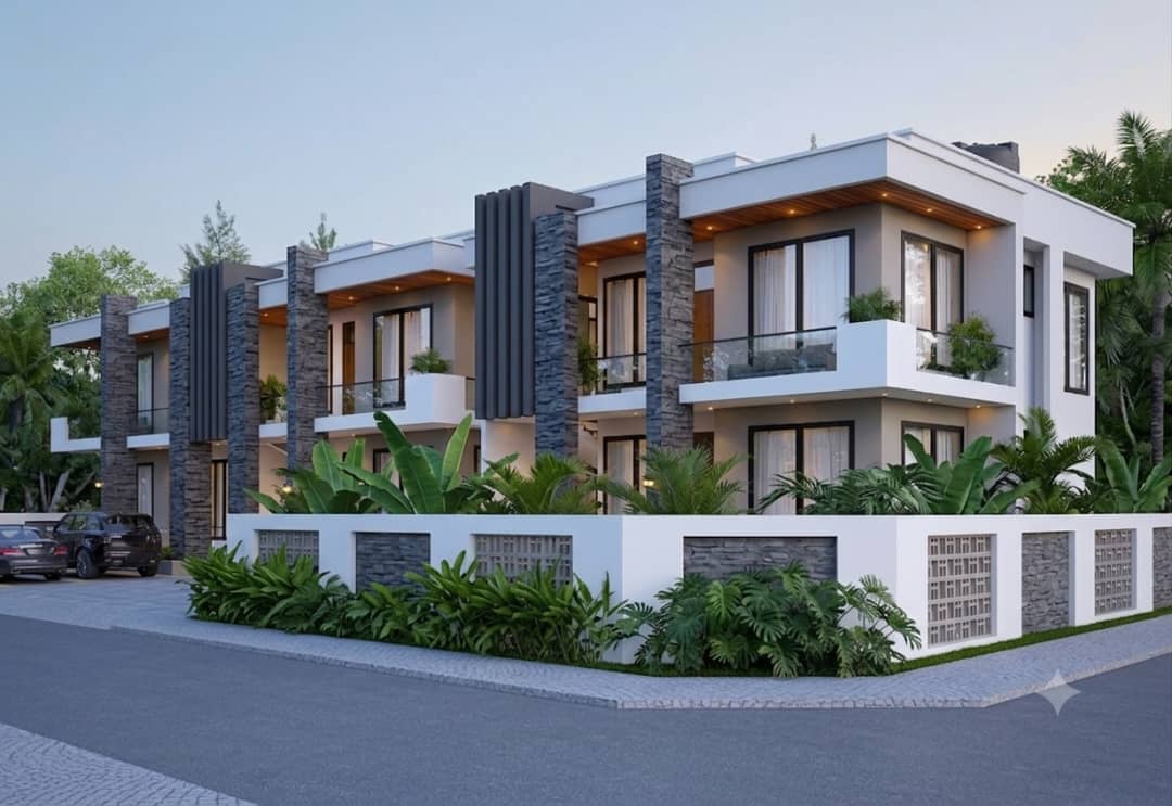 The Gray Stone Pillar Townhouse