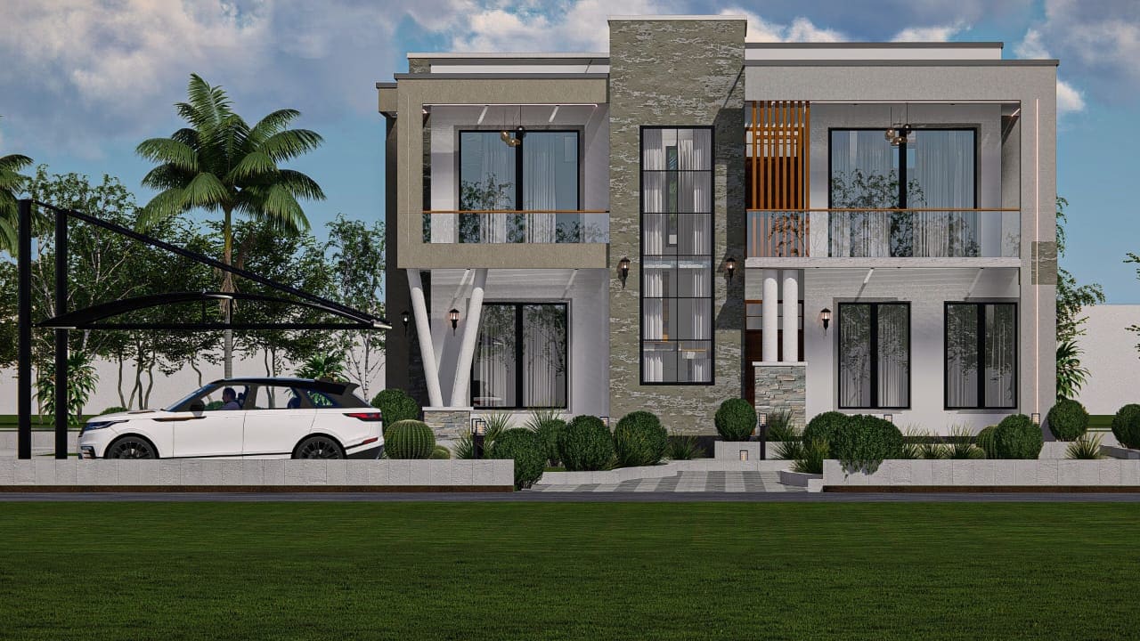 The Angular Carport Residence