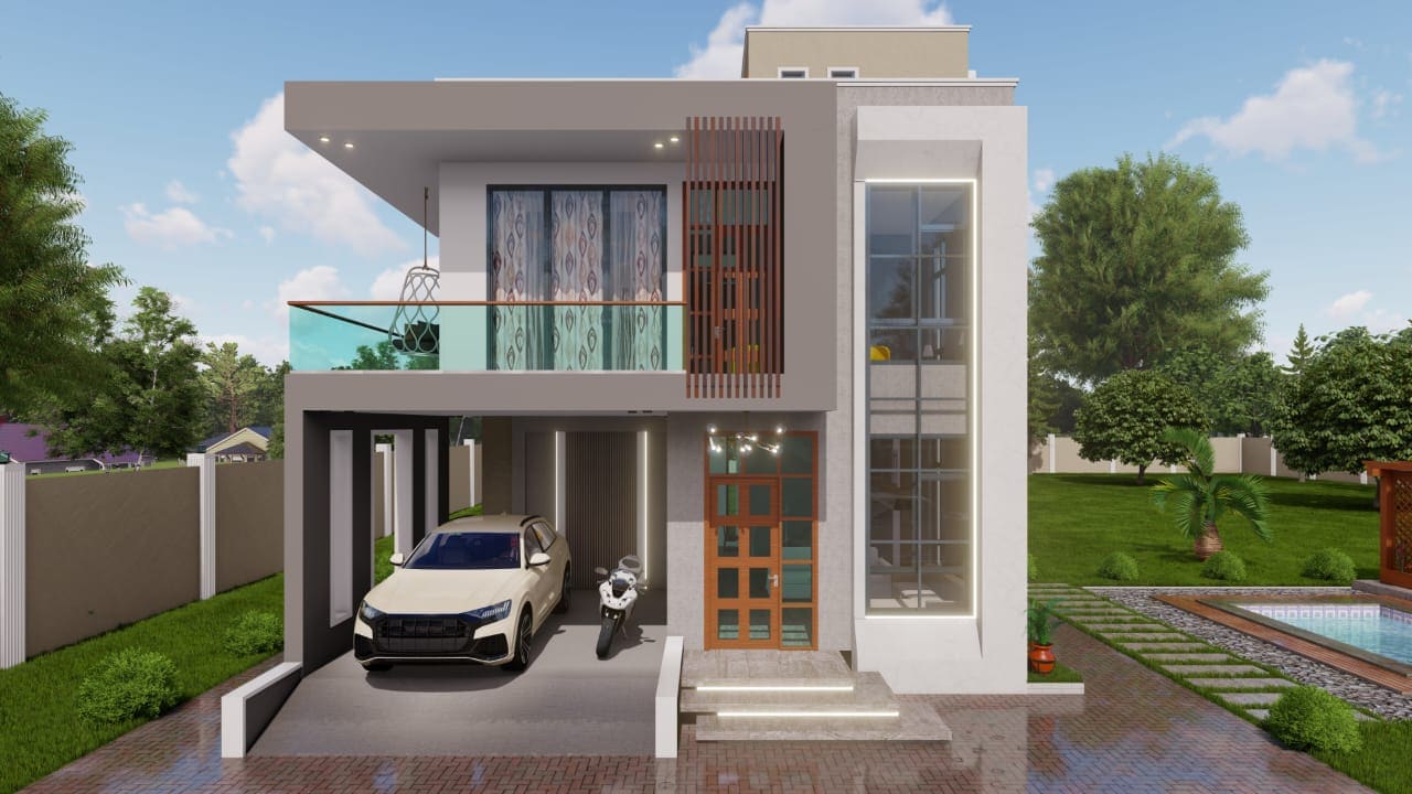 The Wood Slat Accent House