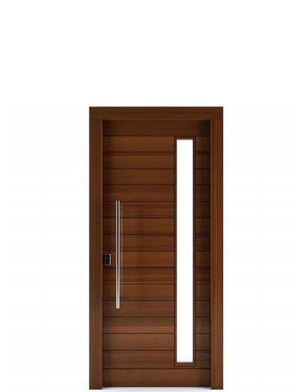 Exterior Door — Wood with Glass Panel