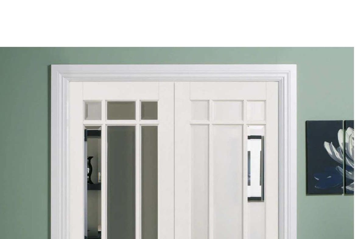 French Door — Glass Top, Solid Base