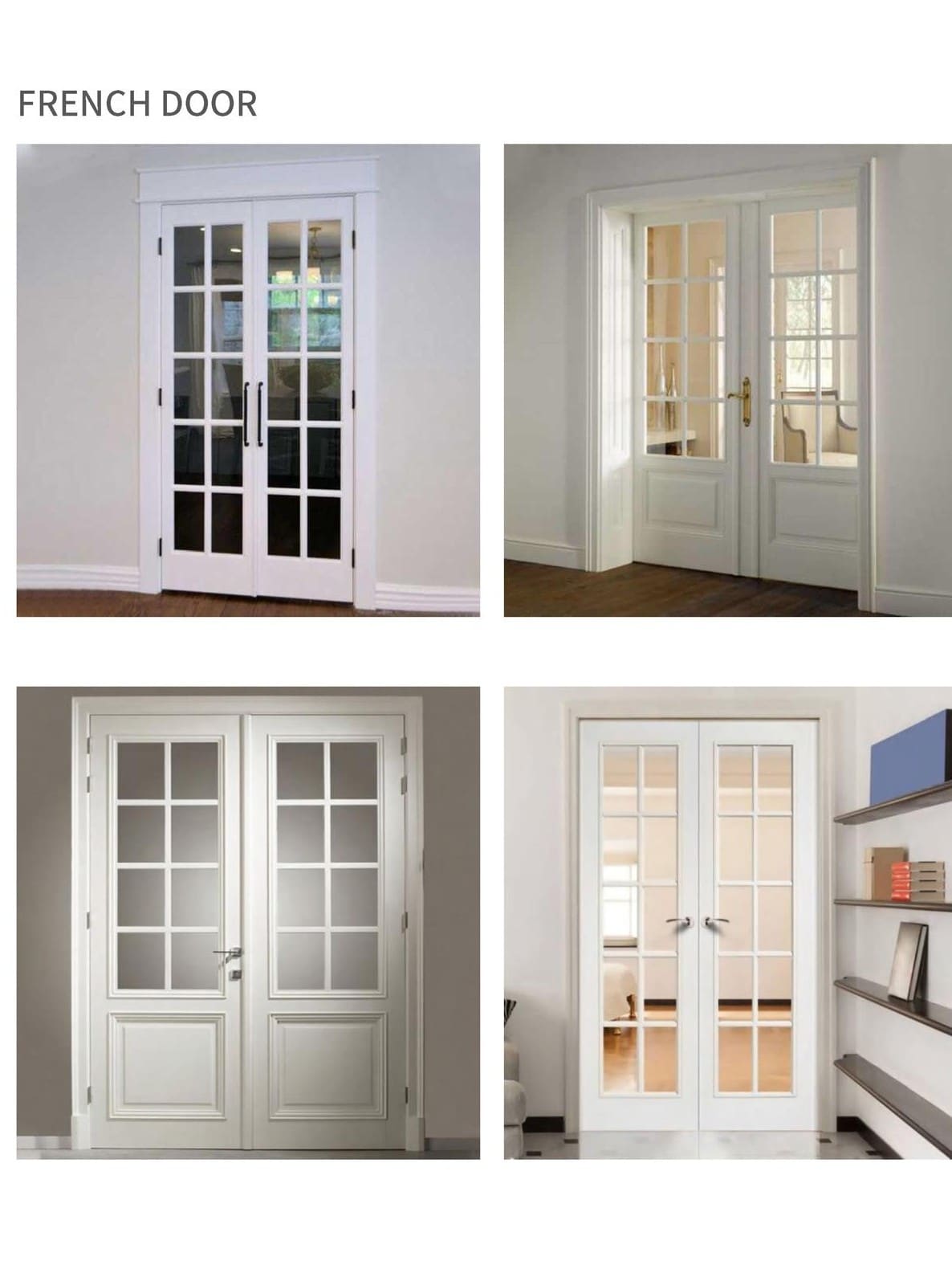 French Door — With Transom Window