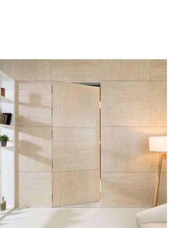 Hidden Door — Light Oak Flush Panel