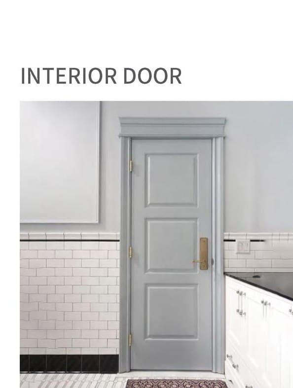 Interior Door — Grey 3-Panel