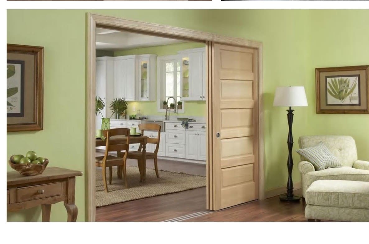 Sliding Door — Oak Panel Pocket Door