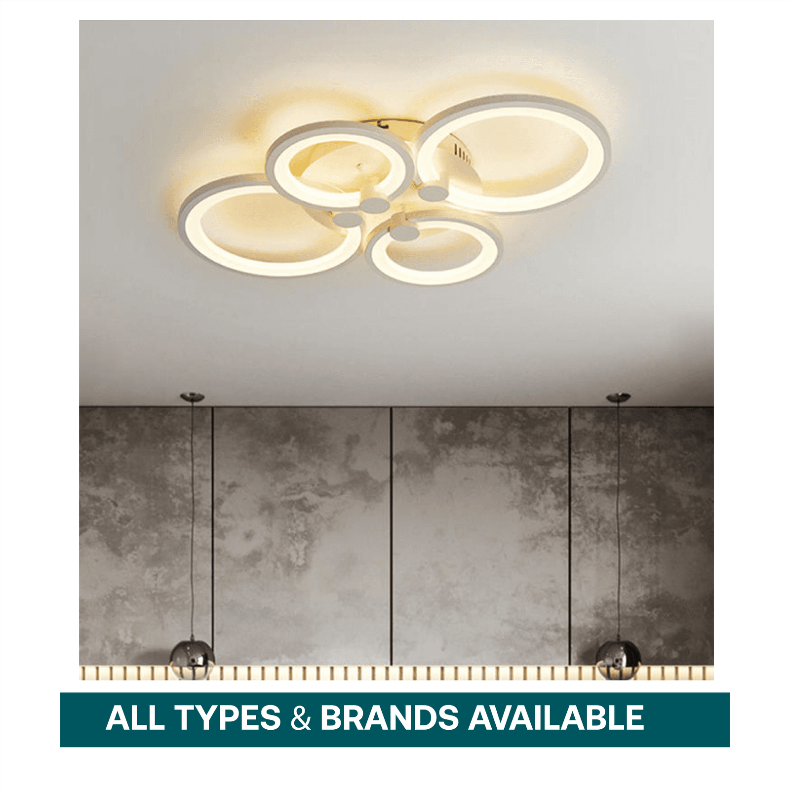 Multi-Ring LED Ceiling Chandelier
