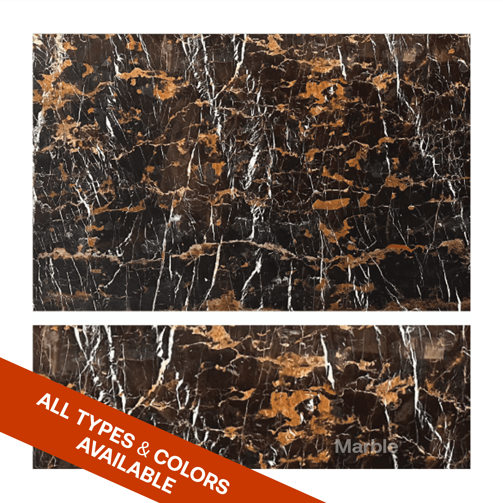 White & Gold Vein Marble Slab