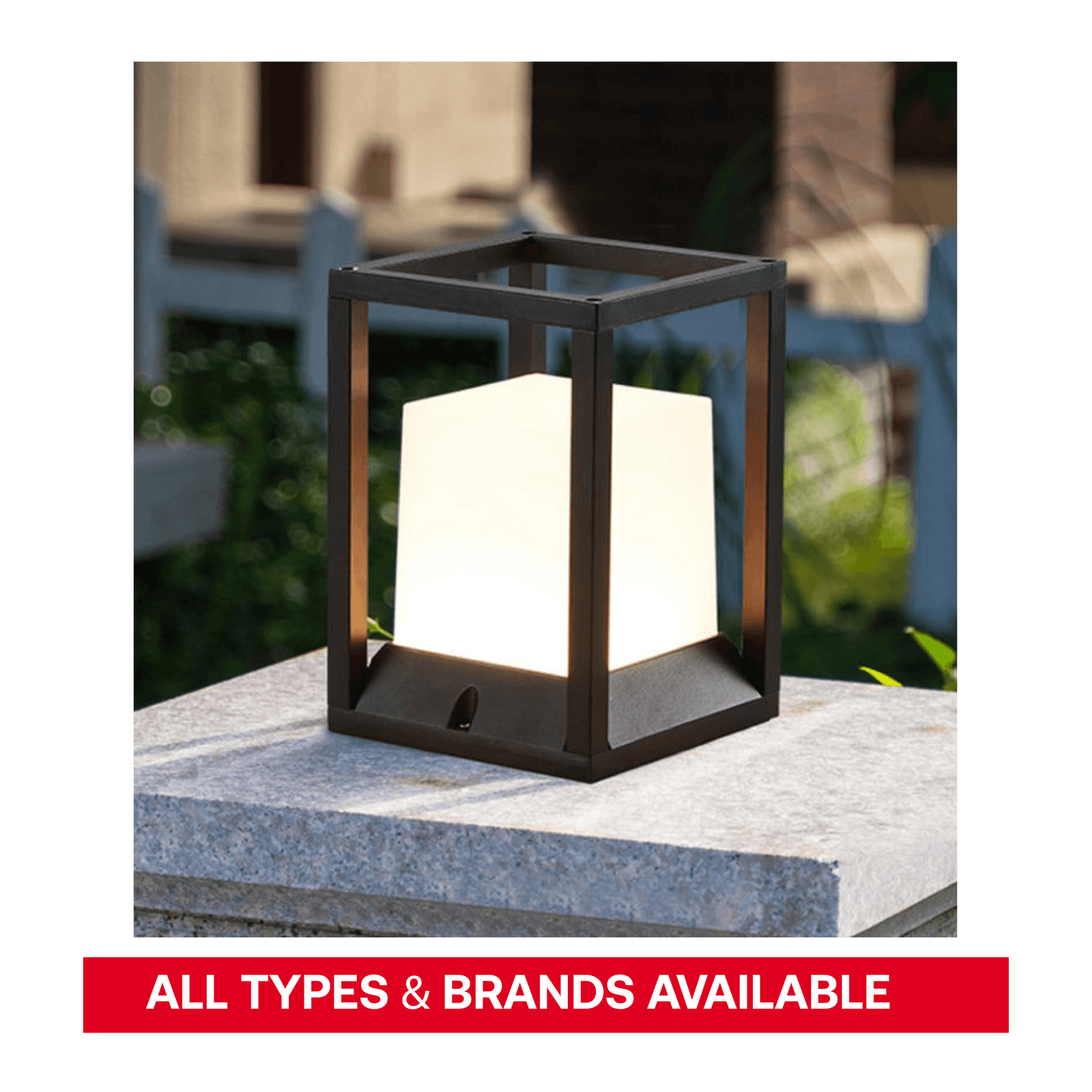 LED Outdoor Wall Light — Lantern Style