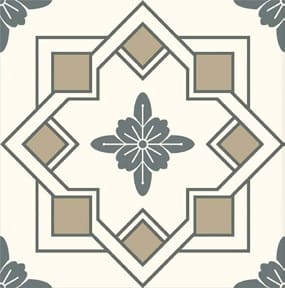 Artistic Tile — Black & White Star