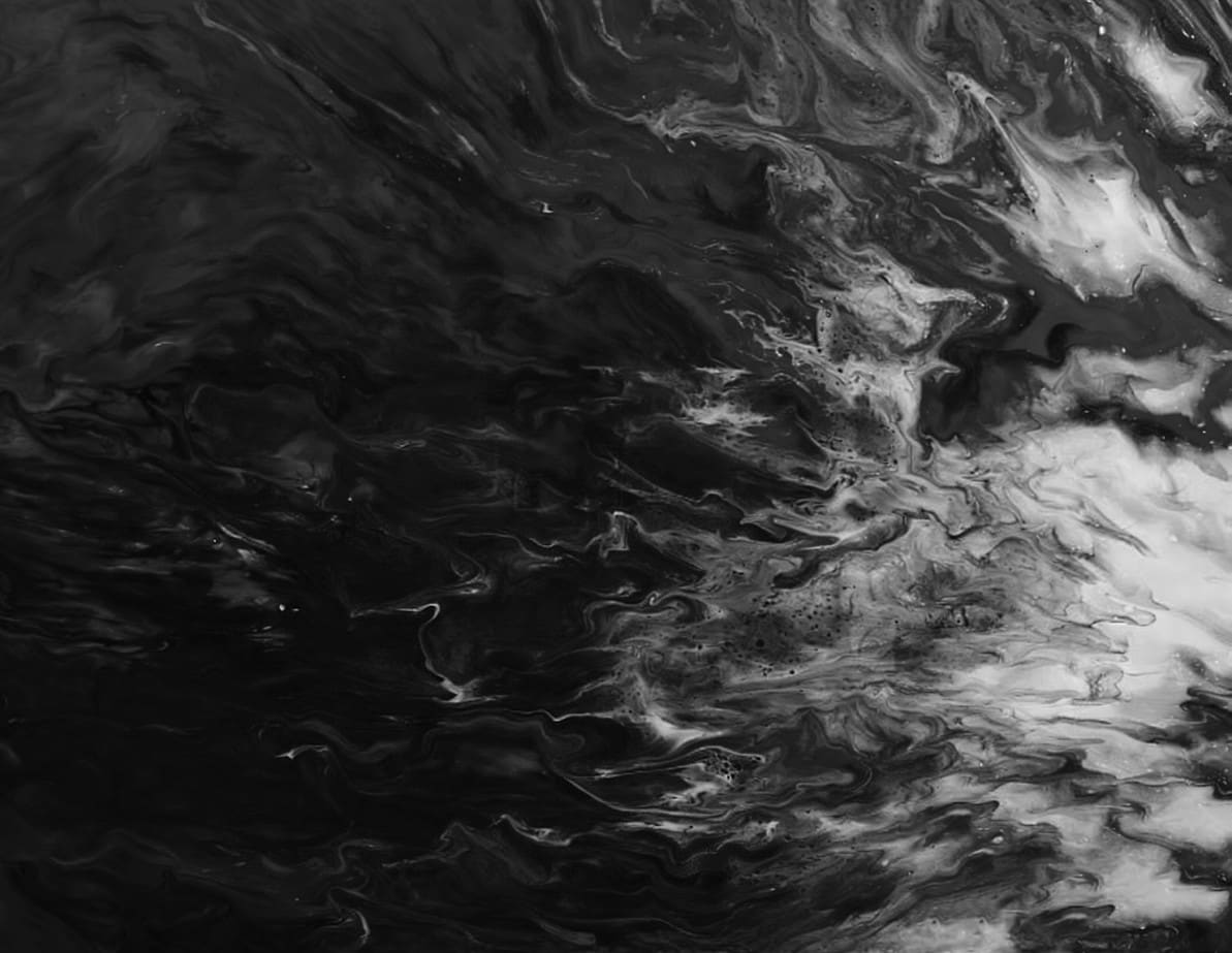 Marble Slab — Black & White Swirl
