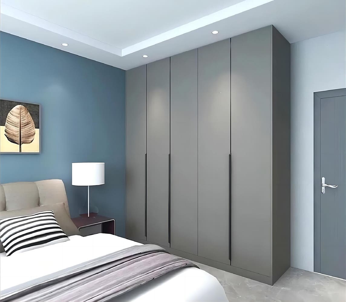 Wardrobe — Grey Hinged Bedroom